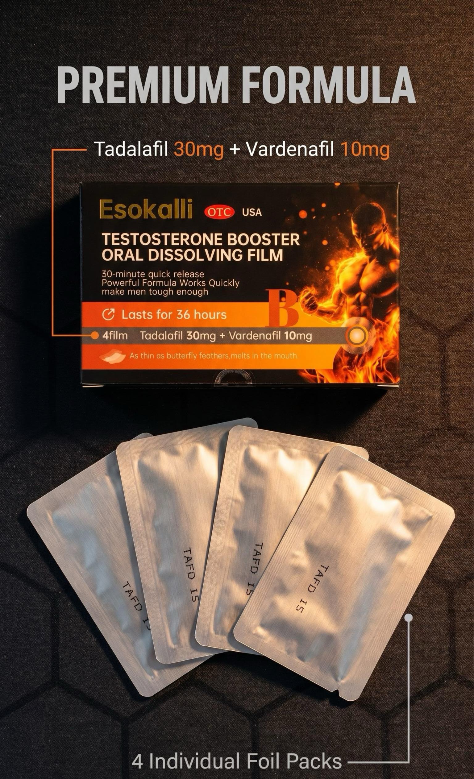 Esokalli TESTOSTERONE BOOSTER ORAL DISSOLVING FILM