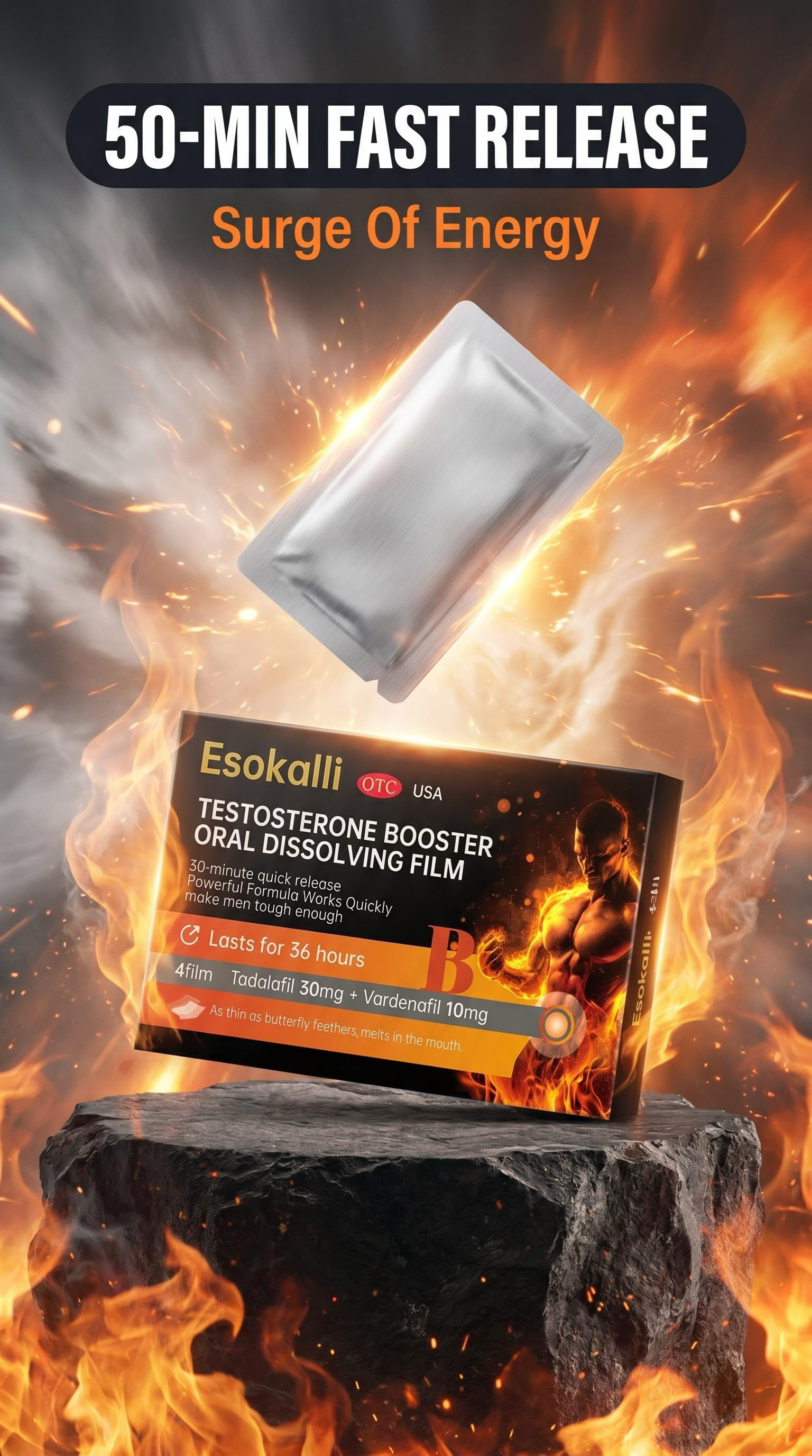Esokalli TESTOSTERONE BOOSTER ORAL DISSOLVING FILM